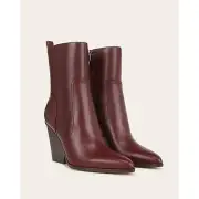 Veronica Beard Women's Logan Merlot Ankle Boots BOOTIES 9 NWT 498