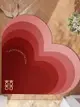 紅色愛心喜慶地墊 婚慶玄關進門腳墊 佈置裝飾地毯 婚房佈置用品 (5.3折)