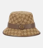 [Gucci] Gucci GG canvas bucket hat UK 6 5/8 brown