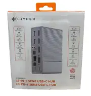 HYPERDRIVE HD-G216 16-In-1 GEN2 USB-C HUB DOCKING STATION - SILVER