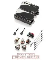 EMG F MF Set Black Chrome Marty Friedman Passive Floyd Spaced Short Shaft Pots