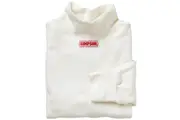 Simpson 7oz Soft Knit Nomex Mock Neck Top Large Long Sleeve White FIA Approved