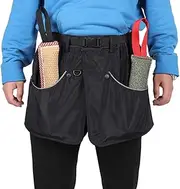 Adjustable Dog Trainer Apron with Pockets and Waist Strap Dog Training Pant Dog Training Shorts Dog Trainer Clothing Dog Handler Training Clothes for Dog Training Activities Black L