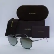 New TOM FORD FT0827 12Q Dark Ruthenium/Brown Gradient Mirror 56-20-145 Sungla...