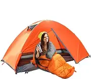 Backpacking Tent - 2 Person Lightweight Backpacking Standing Tent Family Beach Accessories for Rest Camping Hiking