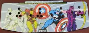 Captain America replacement Arcade Control Panel CNC Routed, Overlay & T Molding