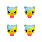 4x Bensons Squeeze Cat Kids/Childrens Novelty Sensory Squishy Toy 5y+ Asstd