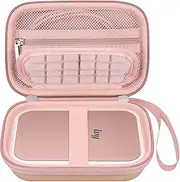 [Elonbo] Carrying Case for Canon Ivy Mini/Canon Ivy 2 Mini Photo Printer, Canon Ivy CLIQ CLIQ+ CLIQ 2 CLIQ+2 Portable Bluetooth Instant Camera Printer, Mesh Bag fits Photo Paper Cable, Rose Gold+ Gold