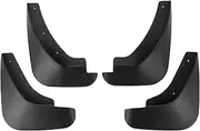 X AUTOHAUX 1set Front and Rear Mud Flaps Splash Guards Mud Guards for Mazda 3 1.6(Hatchback) 2006-2011 W/Mount Accessories