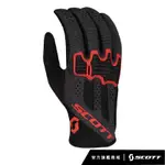 SCOTT GRAVITY LF GLOVE 3D注型越野長指手套-BLACK/FIERY RED