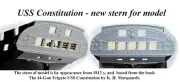 Revell USS Constitution 1:96 - stern of USS Constitution according historic fact
