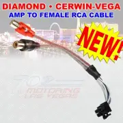 DIAMOND AUDIO • CERWIN-VEGA RCA Y ADAPTER AMP TO 2 FEMALE INTERCONNECT CABLE
