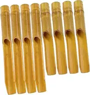 LRXIYODE Sturdy Bamboo Wind Chime Tubes 8pcs DIY Crafting Supplies Japanese Design