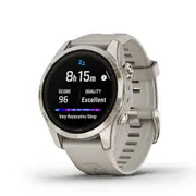 Garmin Epix Pro Gen 2 - 42mm - Sapphire - Soft Gold Stainless Steel - Light Sand