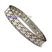 ACCNETS KINGDOM MEN'S MAGNETIC THERAPY POWER TITANIUM GOLF BRACELET T27