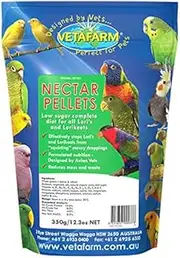 Vetafarm Nectar Pellets 350g Lorikeet Lories Feed Food Feed Bird Diet ANC-814