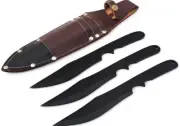 3PCS Throwing Knife Set Fixed Blade Knife With sheath hunting camping In Stock