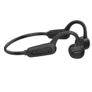 Upgraded IPX8 Waterproof Underwater Headphones Bone Conduction Headphones Wireless Bluetooth Headphones Swimming Ear Hanging Open Ear - Black