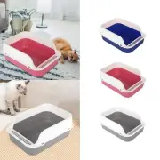 Cat Litter Tray Cat Sand Box Semi Enclosed Cat Litter