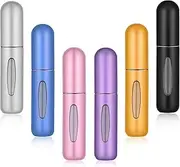 IMPORX Perfume Travel Refillable Mini Perfume Atomizer Cologne Container Empty Travel Perfume Bottle, Stocking Stuffers for Women Men Small Perfume Spray Bottle for Travel Essentials 6 Pack 5ml/0.2oz