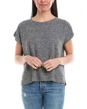 EILEEN FISHER Pique Linen-Blend Top