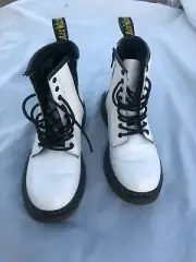 Dr. Martens Jadon White Smooth Platform Boot Size US 3 Women.