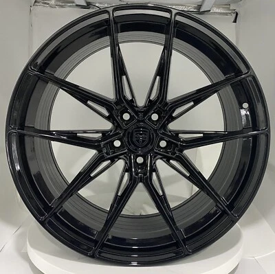 HP1 20 inch STAGGERED Gloss Black Rims fits JAGUAR F TYPE 2014-2018 (for: Jaguar)
