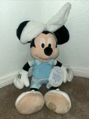Walt Disney Store EASTER BUNNY MICKEY MOUSE 19" Plush STUFFED ANIMAL NEW