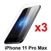 x3 Anti-scratch 4H PET film screen protector for Apple iphone 11 PRO MAX front
