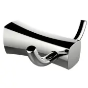 American Imaginations AI-3046 Modern Double Robe Hook Polished Chrome