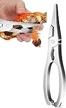 2 Crab Claw Crackers, Crab Crackers Seafood Tools, Stainless Steel Shellfish Crab Claw Cracker with Non-Slip Handle, Seafood Lobster Crackers and Tools, Nut Crackers for Crab