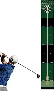 Indoor Putting Mat, Exercise Putting Mat - Rectangular Training Mat Trainer | Putting Practice Mat, Golf Training Equipment, Indoor Golf Putting Green with Non-Slip Base for Men and Women