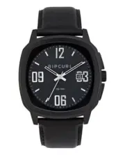 Rip Curl NOMAD MIDNIGHT LEATHER SURF WATCH - A3217 Midnight Black Rrp $249.99