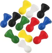 NOLITOY 12pcs Wooden Game Pieces for Checkers Flight Chess Tabletop Chessboard Accessories Versatile Markers for Crafted from