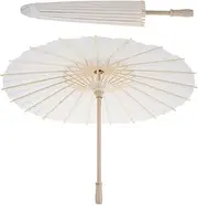 2pcs Oil Paper Umbrella Paper Umbrella Small Paper Parasols Umbrella for Oil Painting Parasols for Wedding Umbrella Cosplay Umbrellas Umbrella Beige Wood