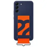 Samsung Silicone with Strap Cover for Samsung S22+ (Navy)