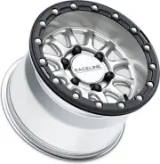 Raceline A14 Alpha Beadlock Wheel 15x10 6/139.7 +10mm Silver/Black
