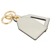 OROTON LILY MIRROR KEYRING BAG CHARM in Cream $59.95
