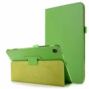 For Samsung Galaxy Tab A7 10.4in (2020) Case, Folio Solid Colour PU Leather Cover, Stand, Green