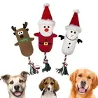 Plush Dog Squeaky Toy Plush Dog Chew Toy with Soft Squeaker Furniture Protector