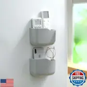 LINFIDITE Adhesive TV Remote Control Holder Wall Mount TV Remote Holder Bedsi