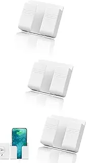 3 PCS Wall Mount Phone & Remote Holder, Damage-Free Charging Stand for Home & Office Organization