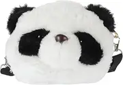 [GLSTOY] Girls Cross-body Bag Panda Design Compact Tote Bag for Accessories Plush Material