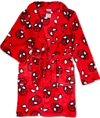SPIDERMAN Robe Boys size 10 NEW Plush Spider-Man Robe NWT Spiderman Bathrobe NWT