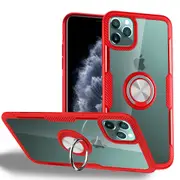 ZUSLAB iPhone 11 Pro Magnetic Kickstand Case 360 Rotatable Ring Holder Cover for Apple - Red