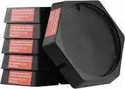 VEVOR RV Leveling Pads, 9 Inch Round Landing Feet, Permanent Attached Jack Stabilizers, Rubber Jack Pads, 2267.96kg Capacity per RV Jack Pad, 5th Wheels, Travel Trailers, Class A/C Motorhomes (6-Pack)