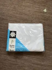 Penneys Fashion Manor Strong Muslin Double Bed Flat Sheet White