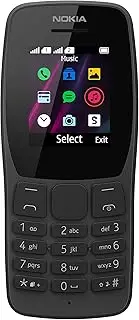 [Nokia] 110-2G Unlocked Dual SIM Feature Phone - 1.77" Screen - Black