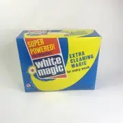 60s - 70s Vtg White Magic Laundry Detergent 10 Lb Box FULL NOS Movie TV Prop