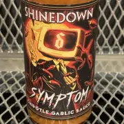 SHINEDOWN OFFICIAL Hot Sauce 5 Oz ~ SYMPTOM ~ Chipotle Garlic Sauce ~ HOTTEST